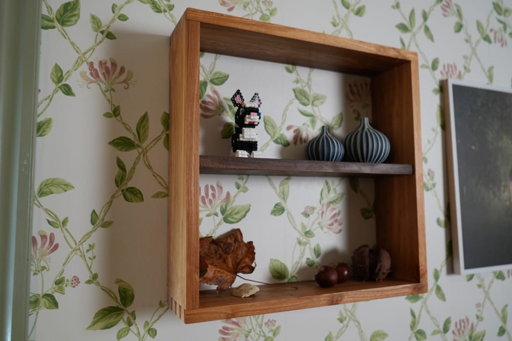 Alder Walnut Wall Shelf