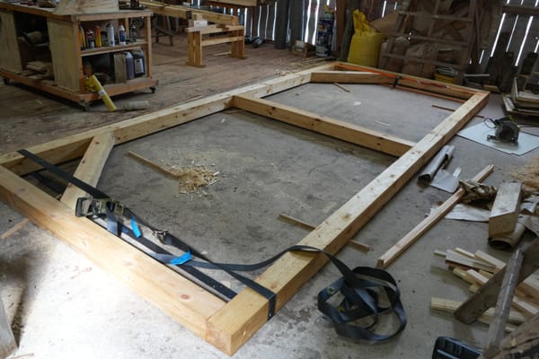 Duck shelter, part 2: The first wall